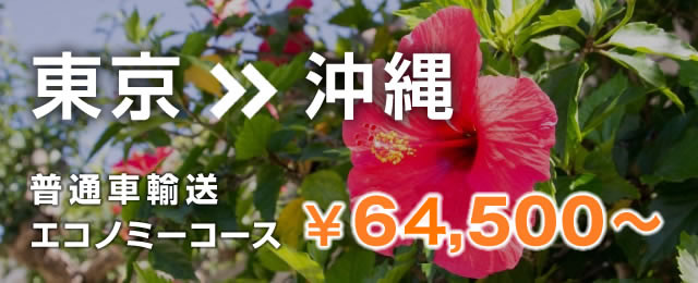 東京から沖縄  普通車　陸送料金